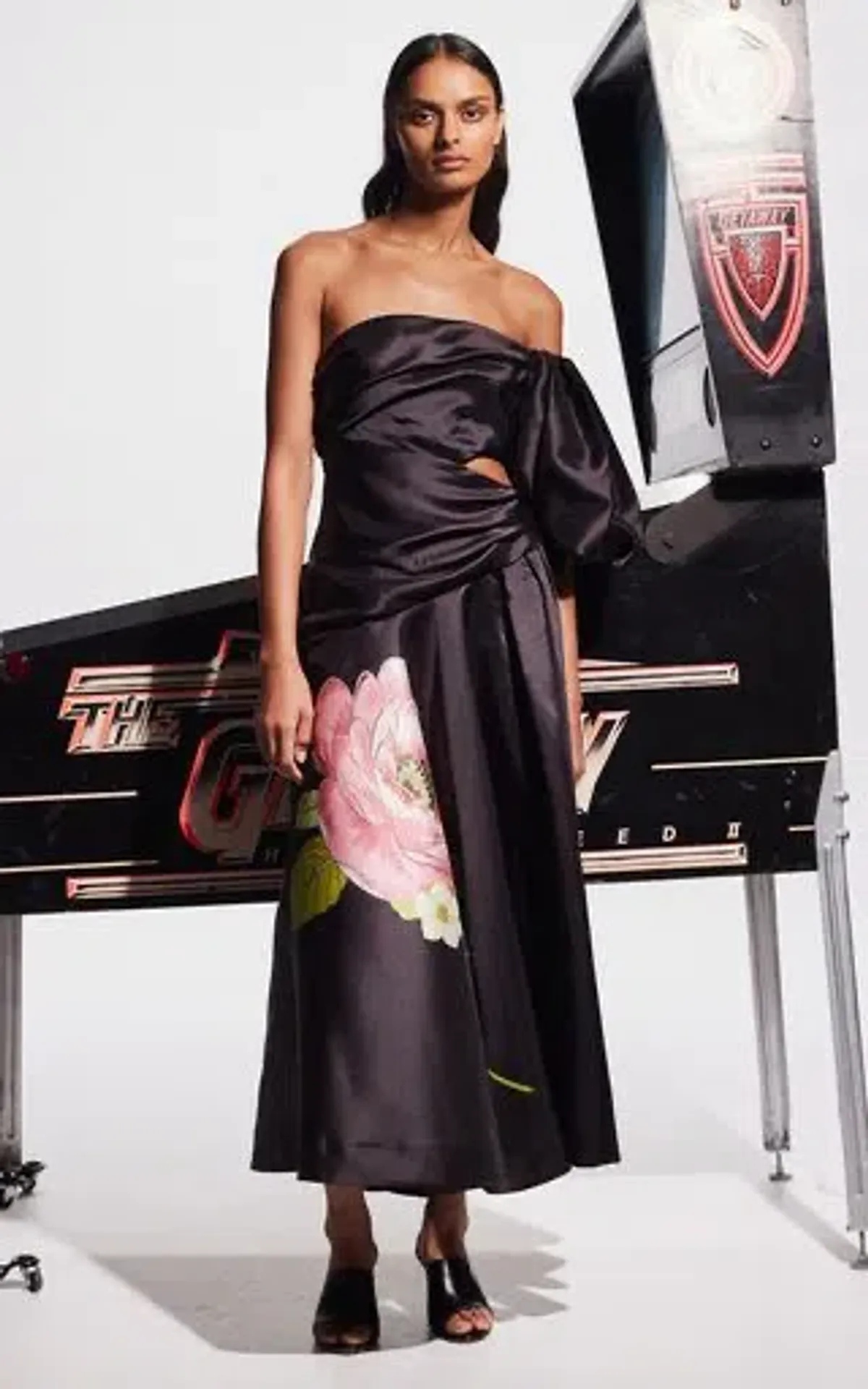 Alemais Regent Noir Gown Black / Multi Size 12 - Image 5