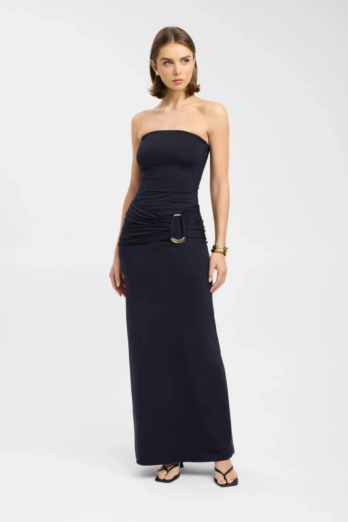 Kookai Torin Trim Maxi Dress in Black Size 8 - Image 3