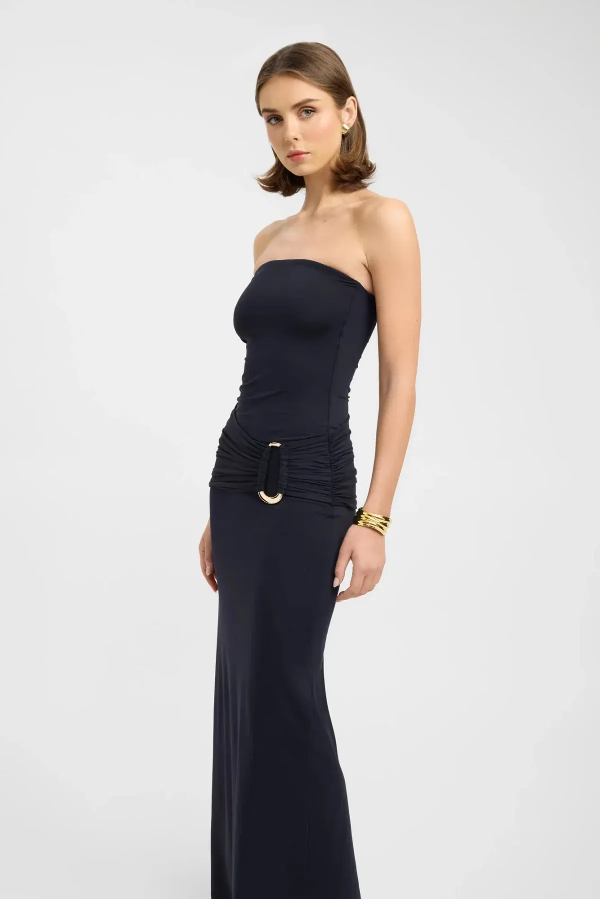 Kookai Torin Trim Maxi Dress in Black Size 8 - Image 4
