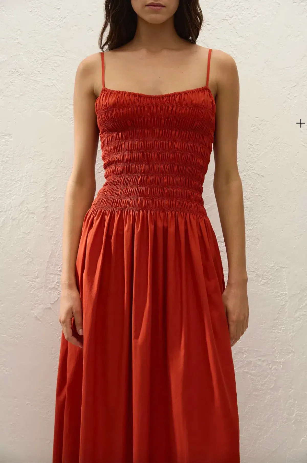 Faithfull - Araceli Maxi Dress - Dusty Red Sz 8 for rent on The Volte - main image