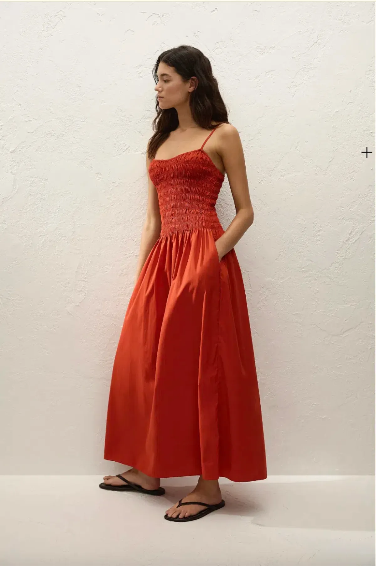 Faithfull - Araceli Maxi Dress - Dusty Red Sz 8 - Image 2