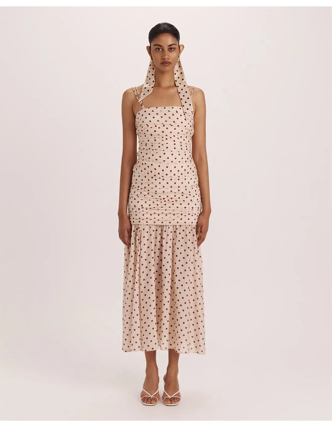 Saba Tilda Silk Cotton Midi Skirt Multi Size 8 for rent on The Volte - main image