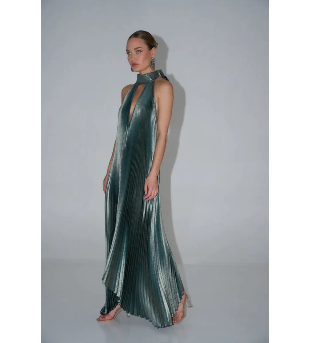 L'Idee Opera Gown in Oil Shine Size AU8 for rent on The Volte - main image