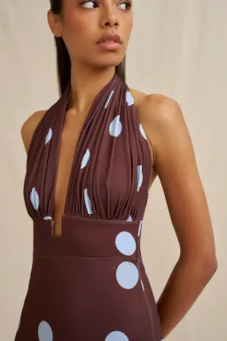 Paloma Polka Ankle Dress by By Johnny Size 8 for rent on The Volte - image 3