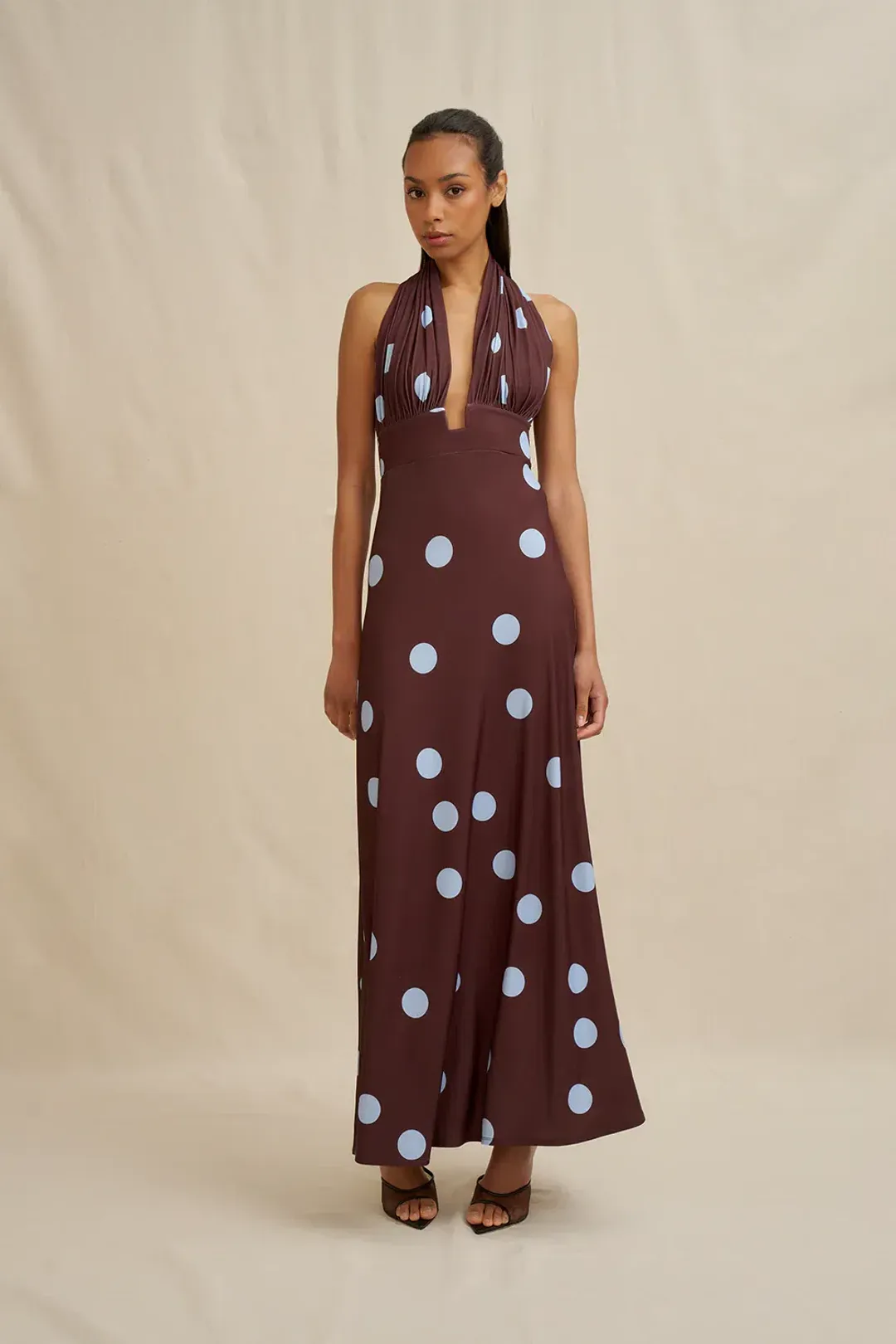 Paloma Polka Ankle Dress by By Johnny Size 8 for rent on The Volte - main image