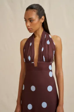 Paloma Polka Ankle Dress by By Johnny Size 8 for rent on The Volte - image 2