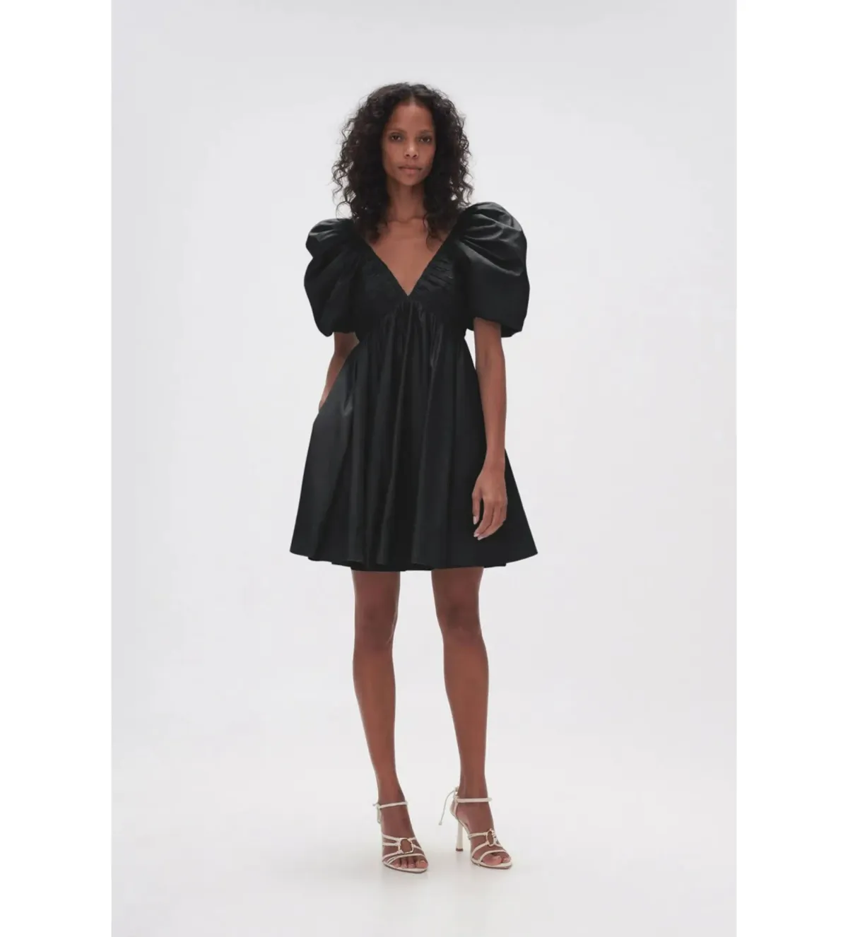 Aje Gabrielle Plunge Mini Dress in Black Size AU6 - Image 1