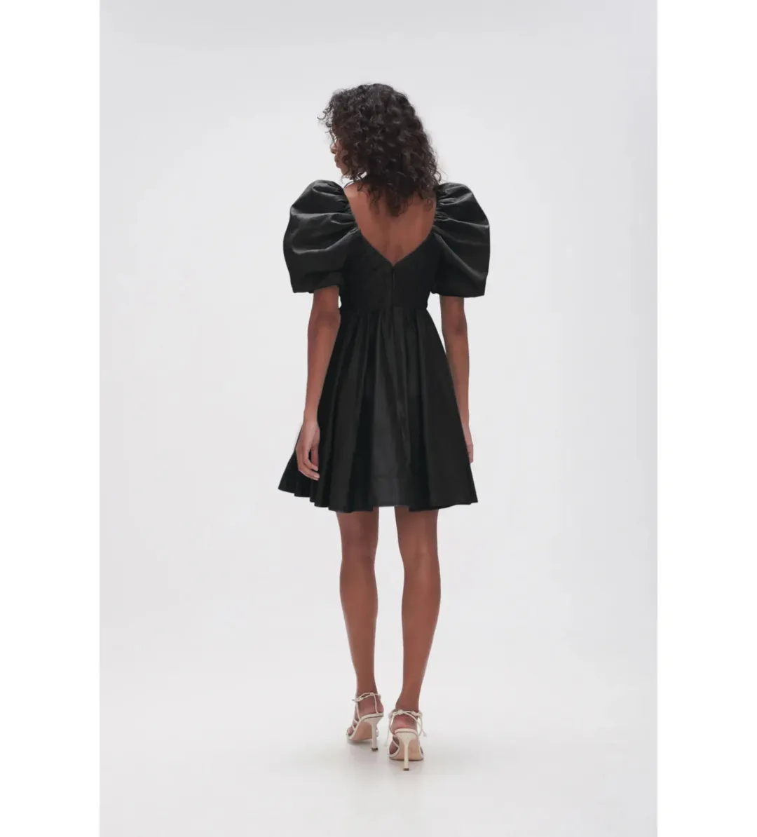 Aje Gabrielle Plunge Mini Dress in Black Size AU6 for rent on The Volte - main image