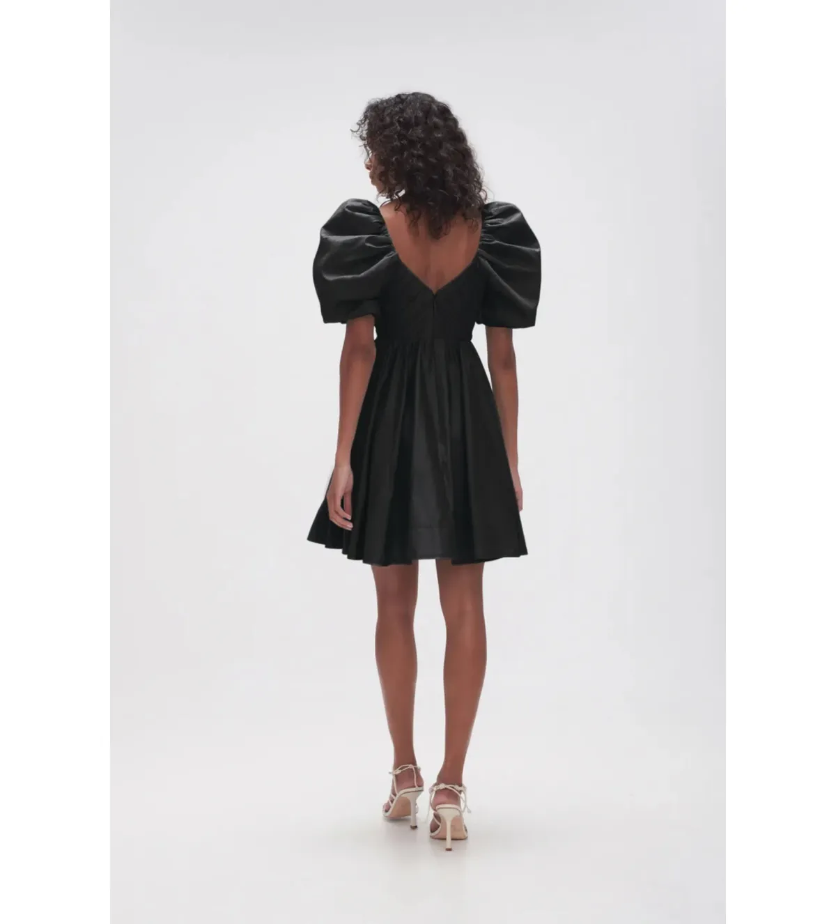 Aje Gabrielle Plunge Mini Dress in Black Size AU6 - Image 4