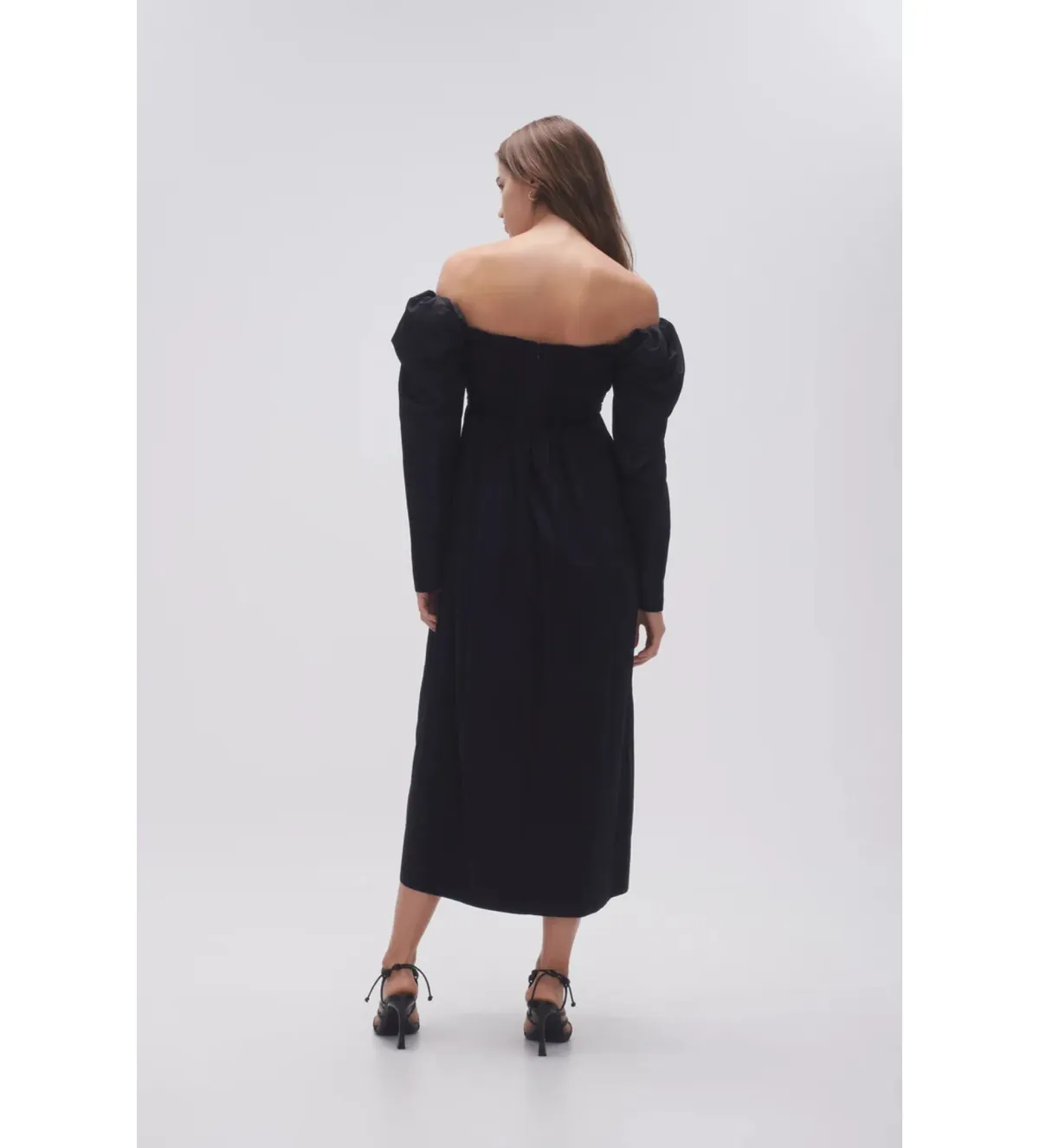 Aje Valentina Bow Midi Dress in Black Size AU8 - Image 5