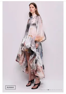Aje Mietta Maxi Dress in Aria Natura Print Size 8 for rent on The Volte - image 2
