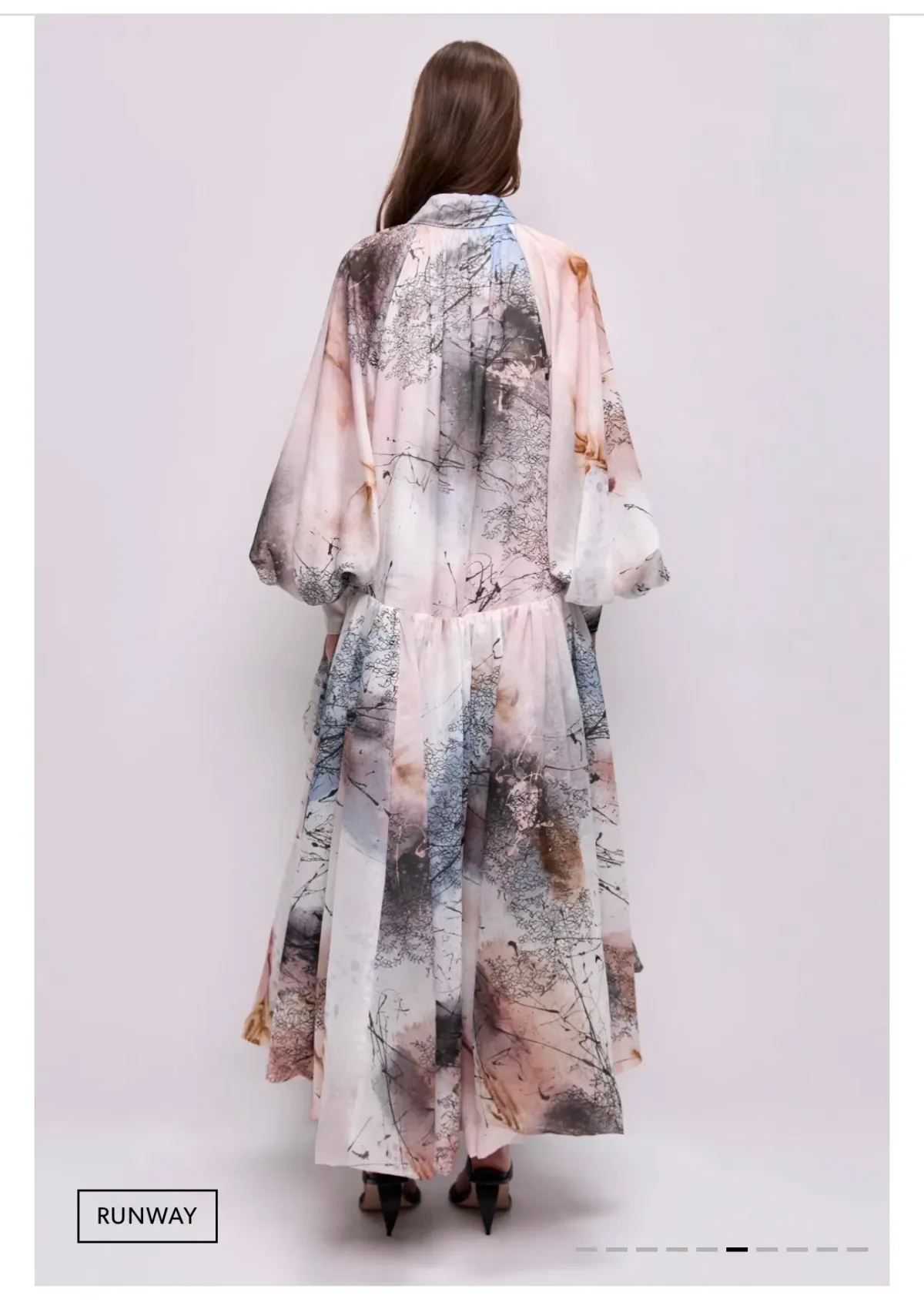 Aje Mietta Maxi Dress in Aria Natura Print Size 8 - Image 3