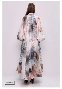 Aje Mietta Maxi Dress in Aria Natura Print Size 8 for rent on The Volte - image 3