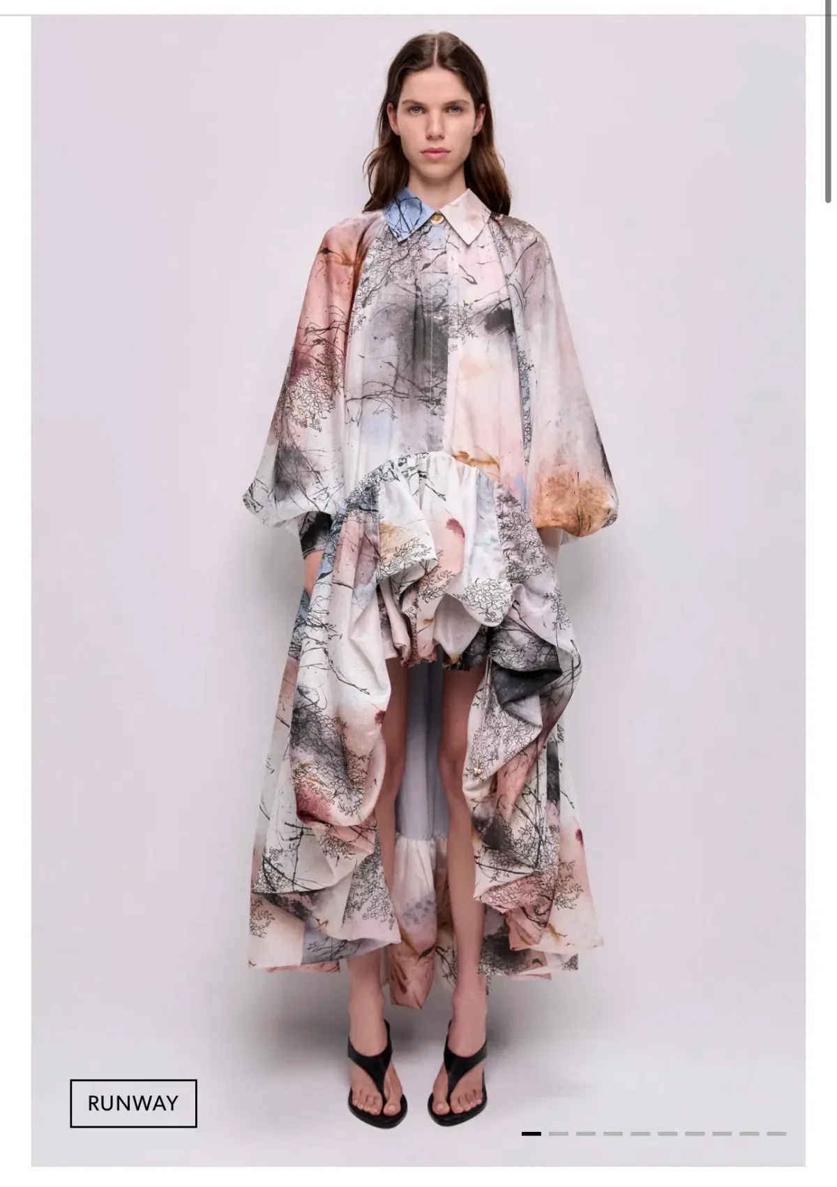 Aje Mietta Maxi Dress in Aria Natura Print Size 8 for rent on The Volte - main image