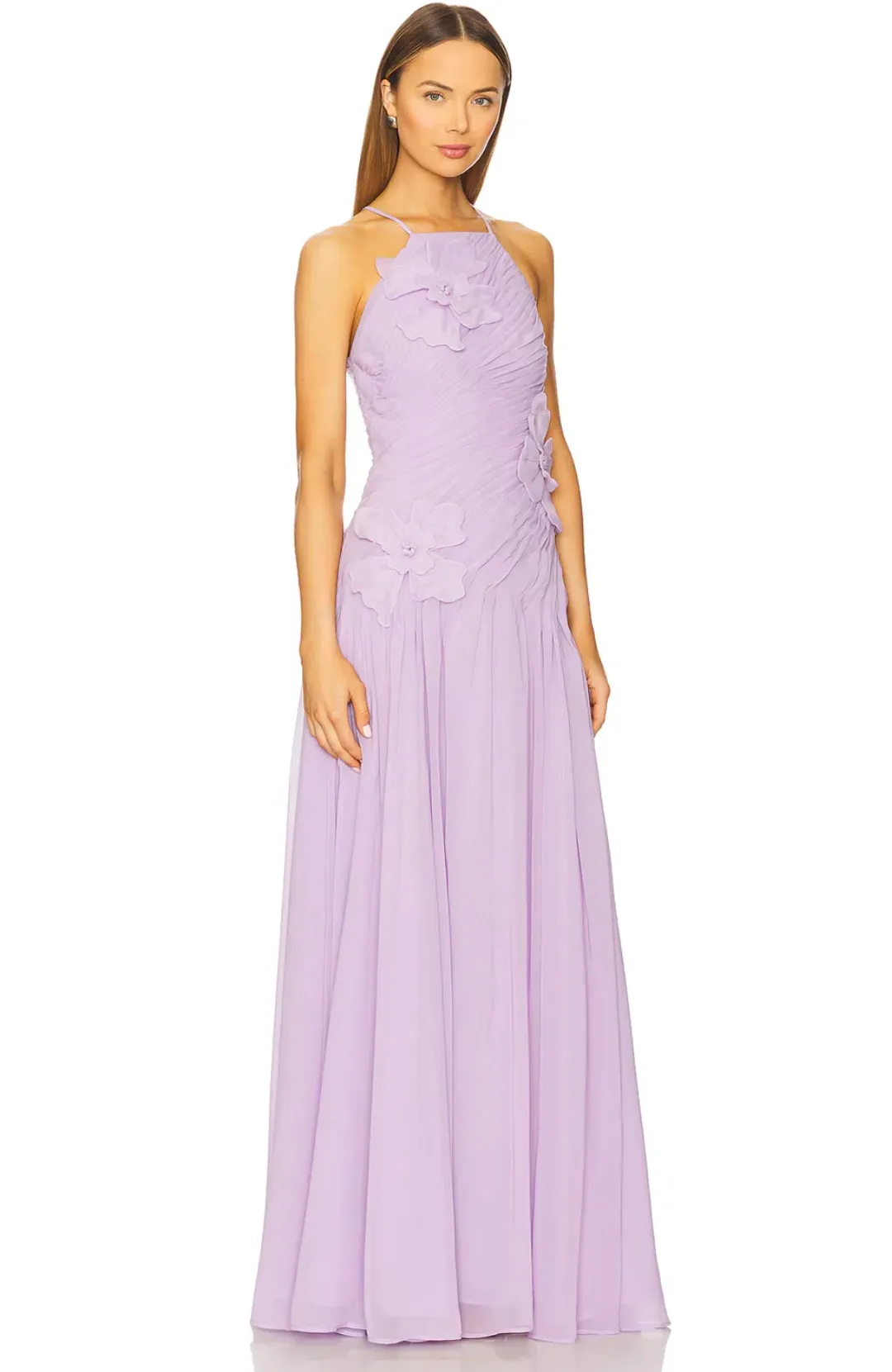Leo Lin Amya Petal Gown Lilac AU 14 for rent on The Volte - main image