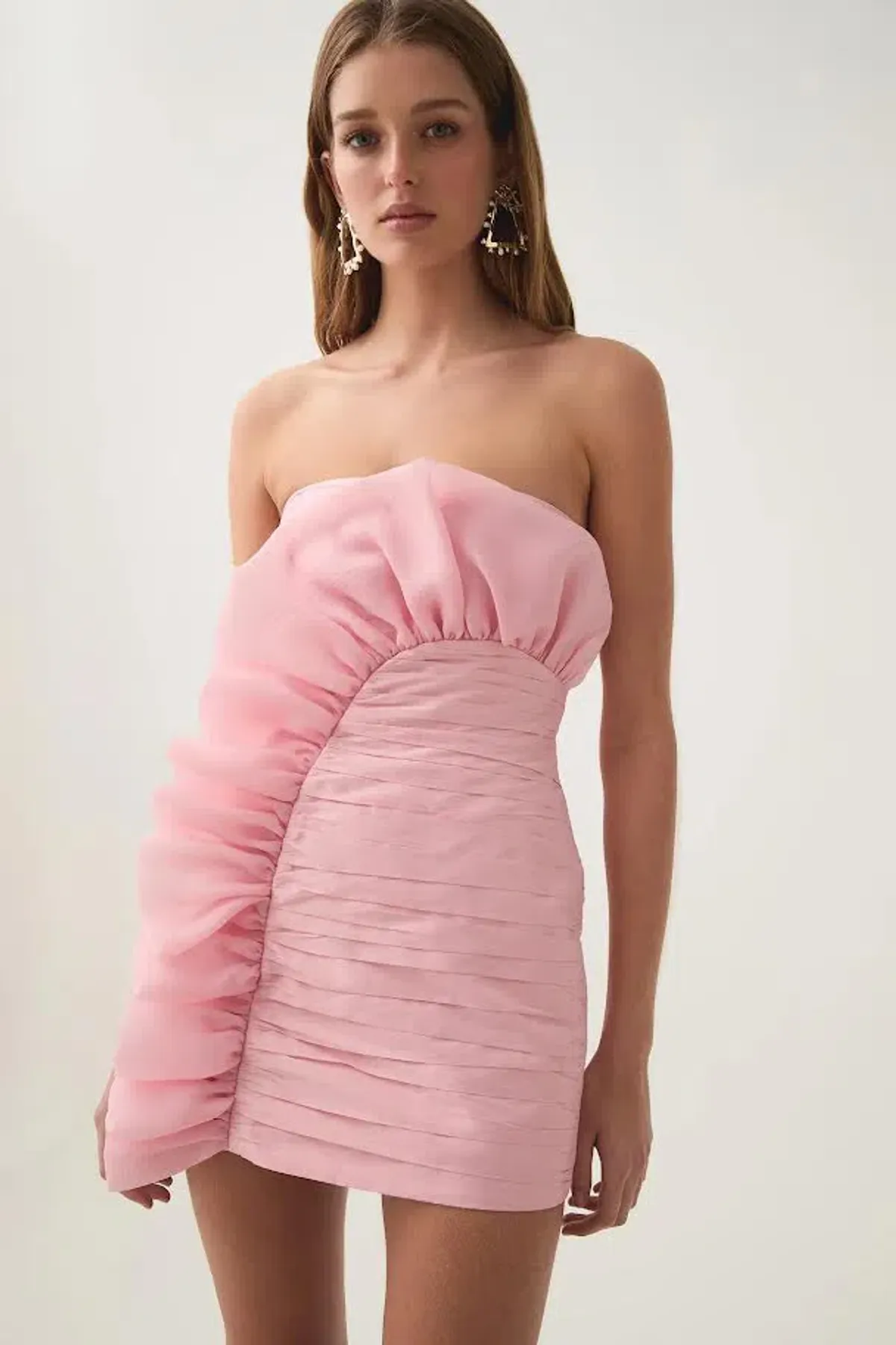 🩷 AJE Telma Ruffle Micro Mini Dress – Pink Quartz – Size AU 12 🩷 - Image 3