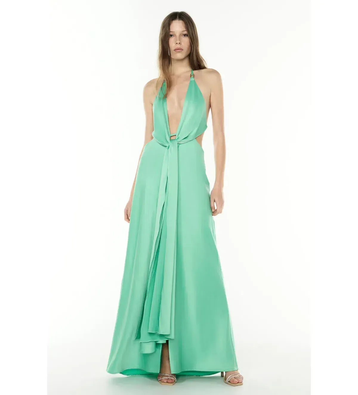 💚 Manning Cartell Evening Trance Slip Dress – Turquoise Green – Size AU 8 💚 - Image 2