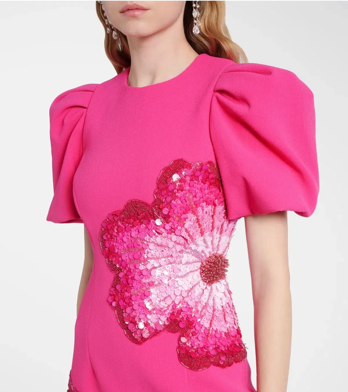 REBECCA VALLANCE Layana Midi Dress Raspberry Pink Size 10 - Image 3