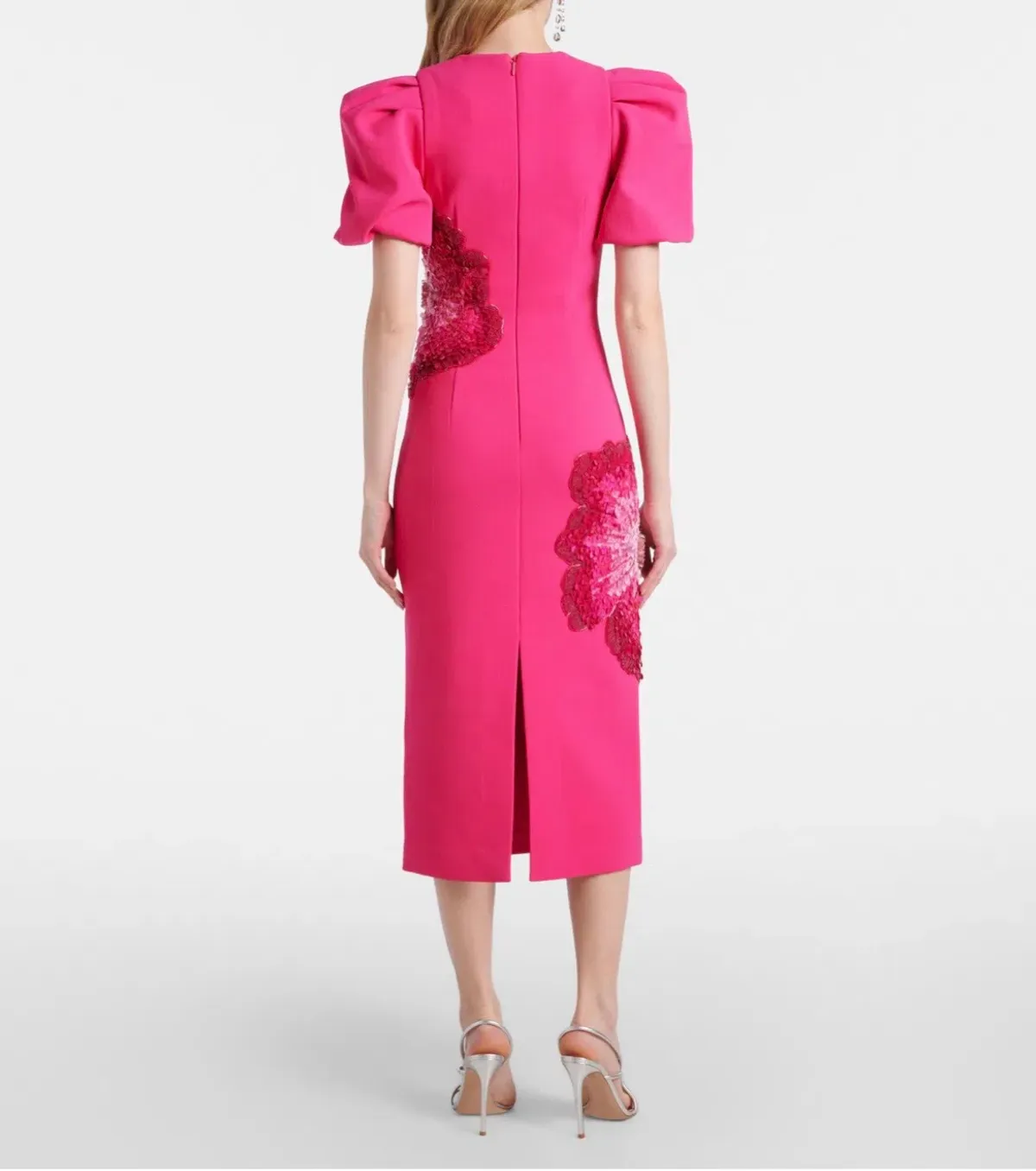 REBECCA VALLANCE Layana Midi Dress Raspberry Pink Size 10 - Image 2