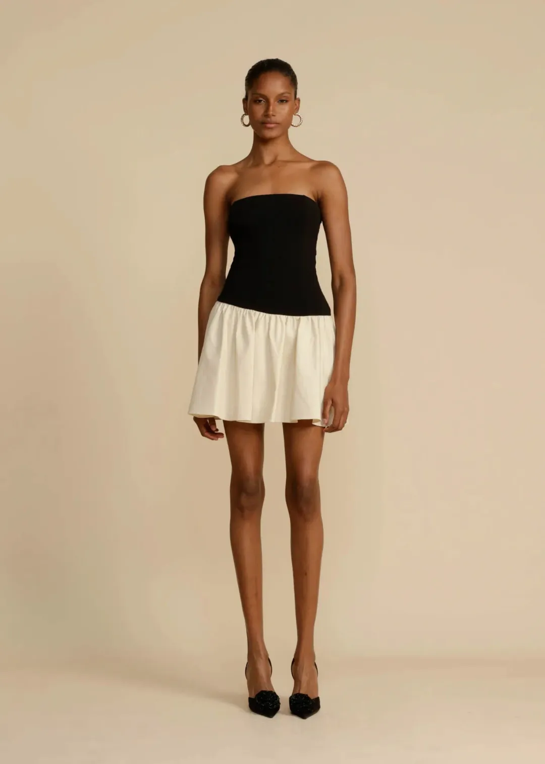 Acrina Ori - CELINE DRESS BLACK & CREAM for rent on The Volte - main image