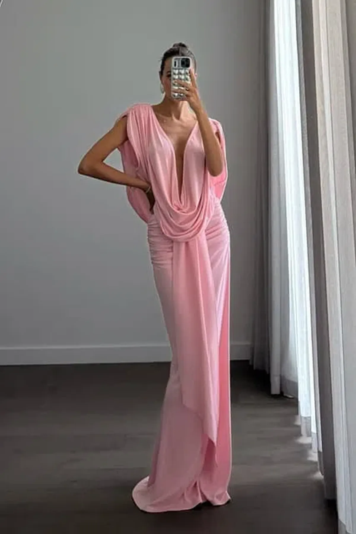 SUBOO - Jasmine cutout draped gown size small / 8 - Image 1