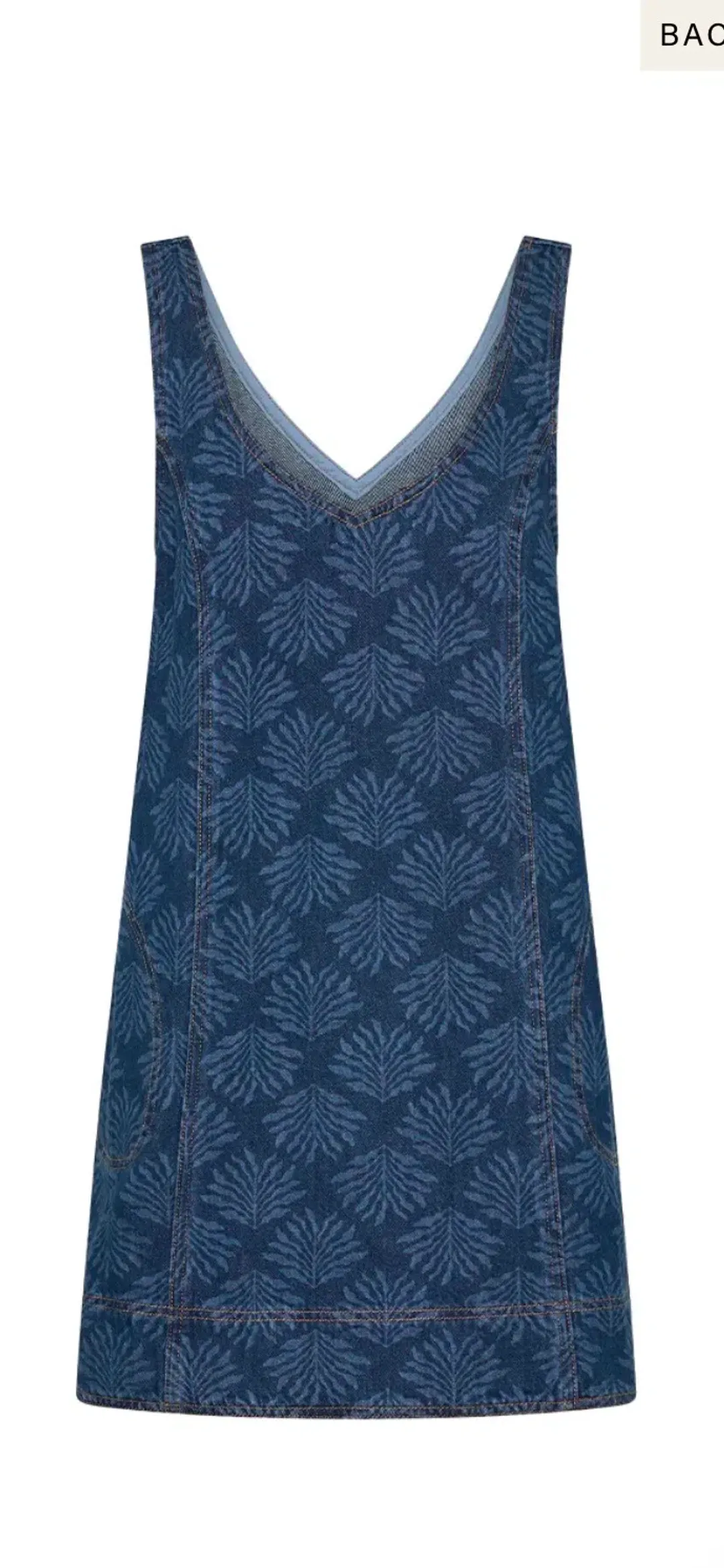 Kivari Ilaria Denim Mini Dress for rent on The Volte - main image