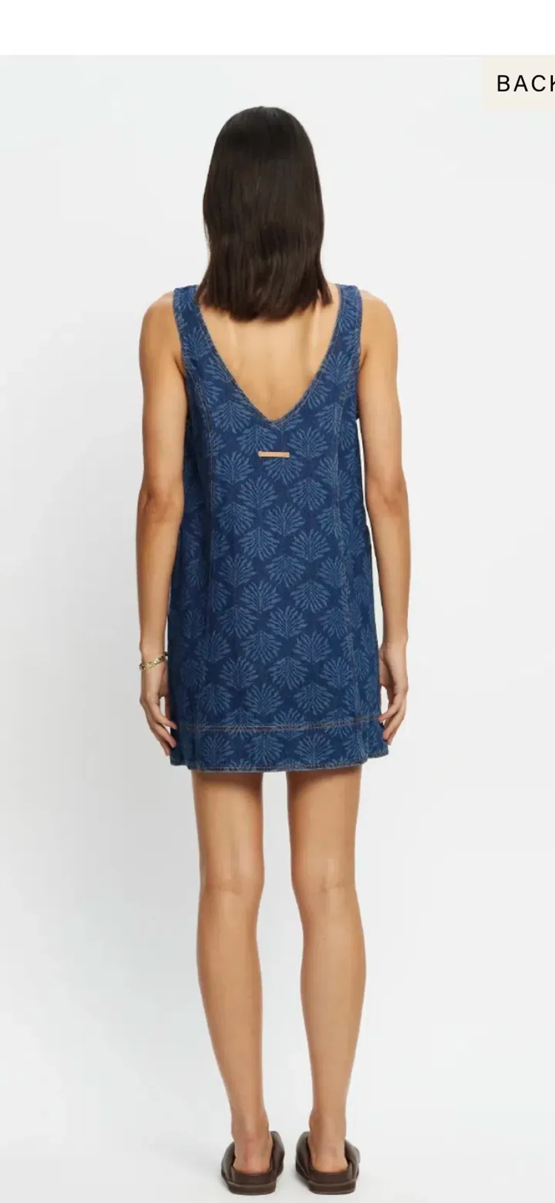 Kivari Ilaria Denim Mini Dress for rent on The Volte - main image