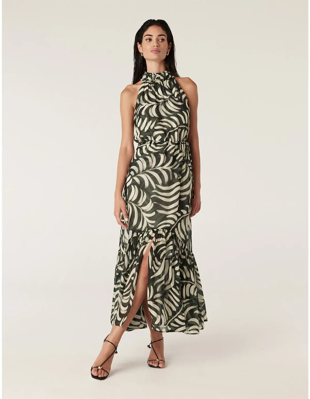 Cable Eden Halter Neck Dress Other Size 16 - Image 1
