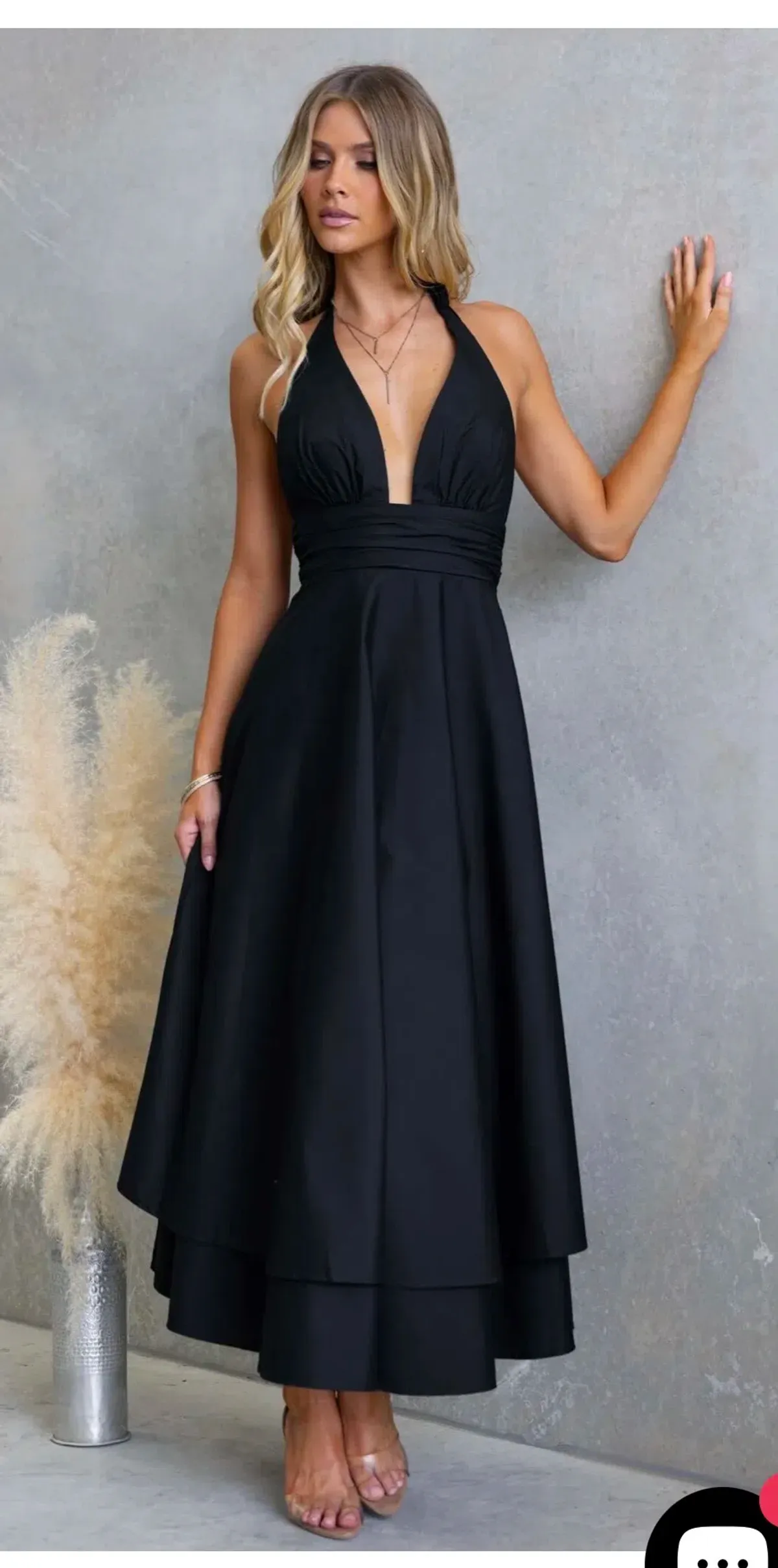 Saints & Secrets Sade halter maxi dress black dress size 10 - Image 2