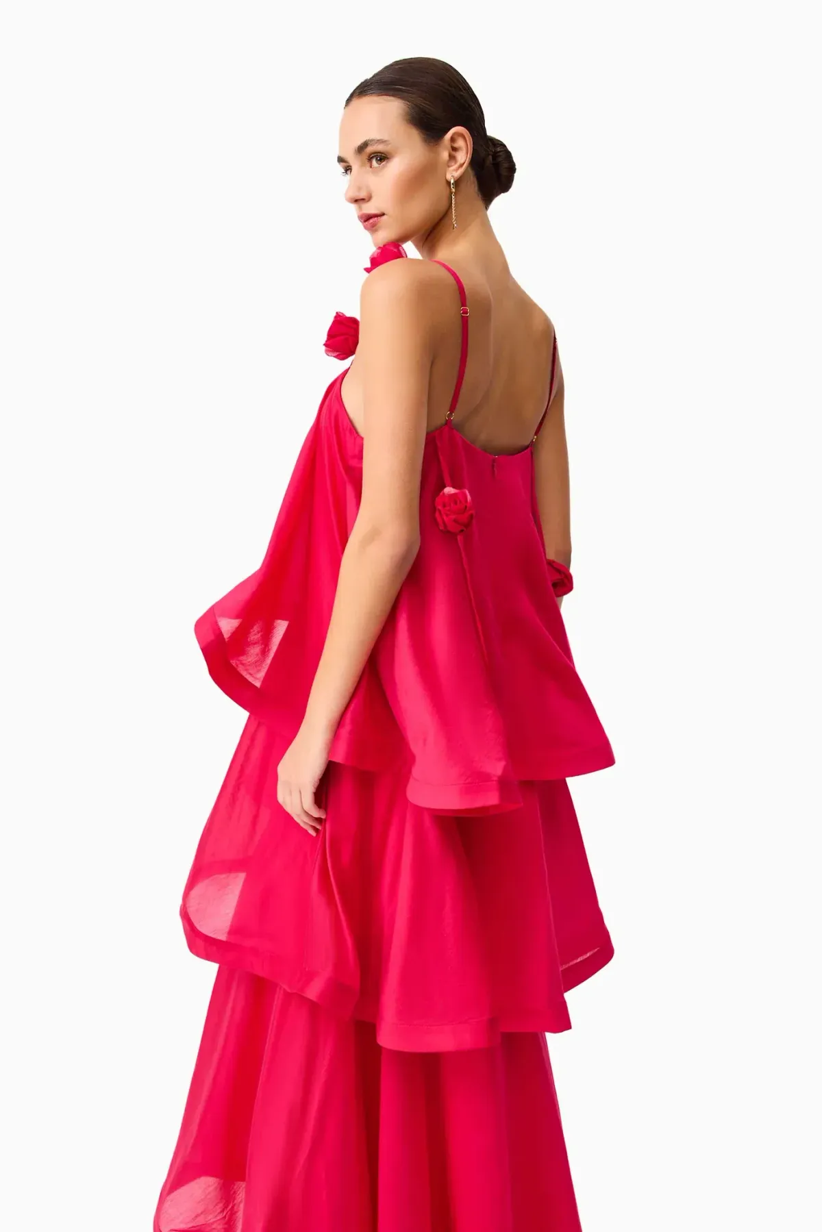 Elliatt Thalia Tiered Gown size XL / 14 Pink - Image 5