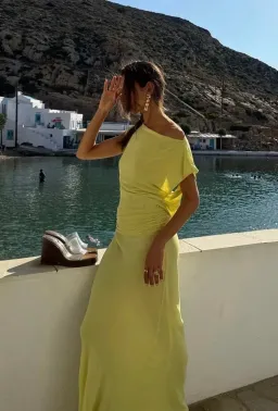 BEC AND BRIDGE JENAYA ASYM DRESS CITRUS SIZE 14 for rent on The Volte - image 2
