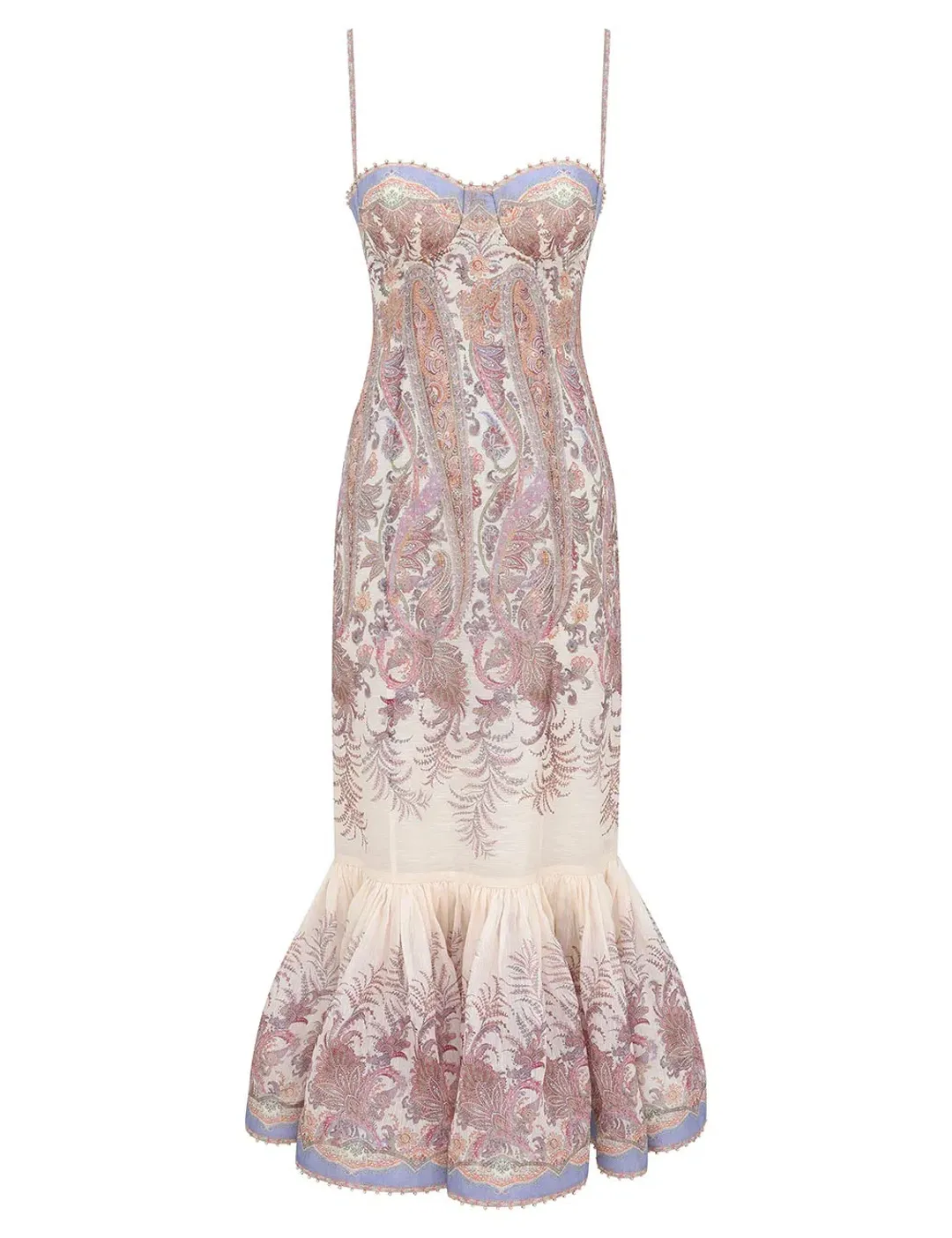 Zimmermann Alchemy Gown Cream Paisley Size OP for rent on The Volte - main image
