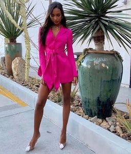 MISHA Teagan Dress Pink Size 8/S for rent on The Volte - image 3