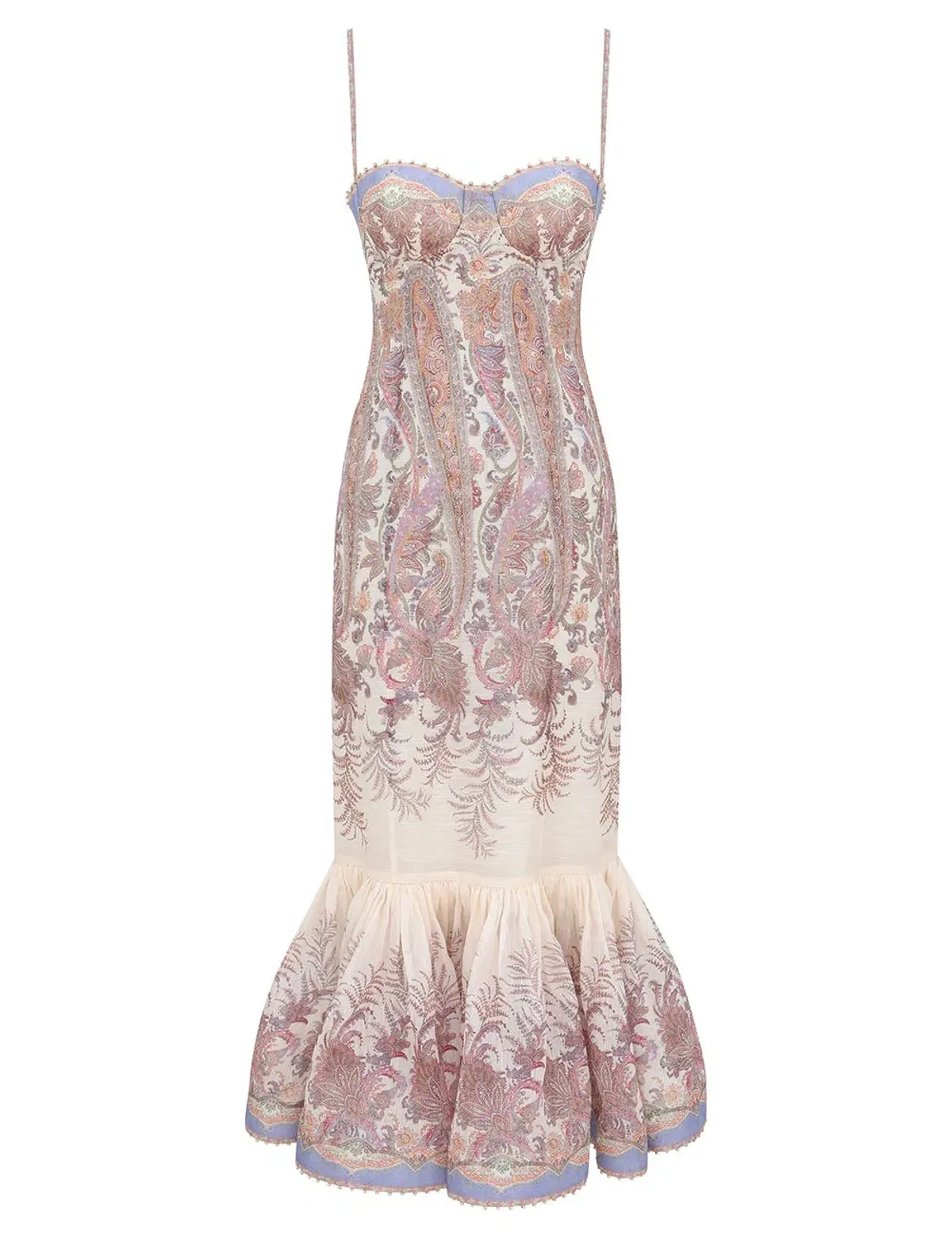 Zimmermann Alchemy Gown Cream Paisley Size 2 - Image 1