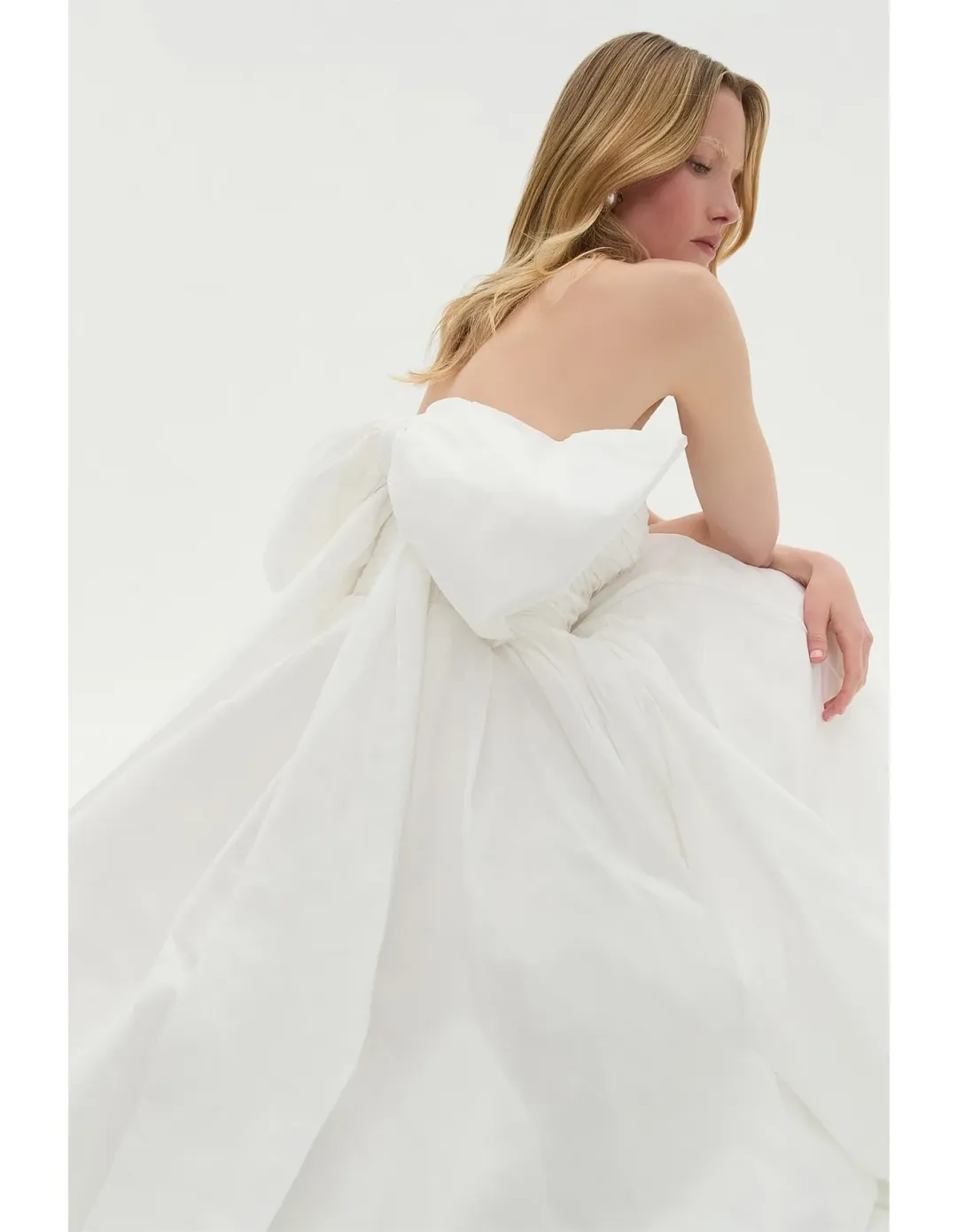 Aje Studio Thea Gown Cream Size 14 for rent on The Volte - main image