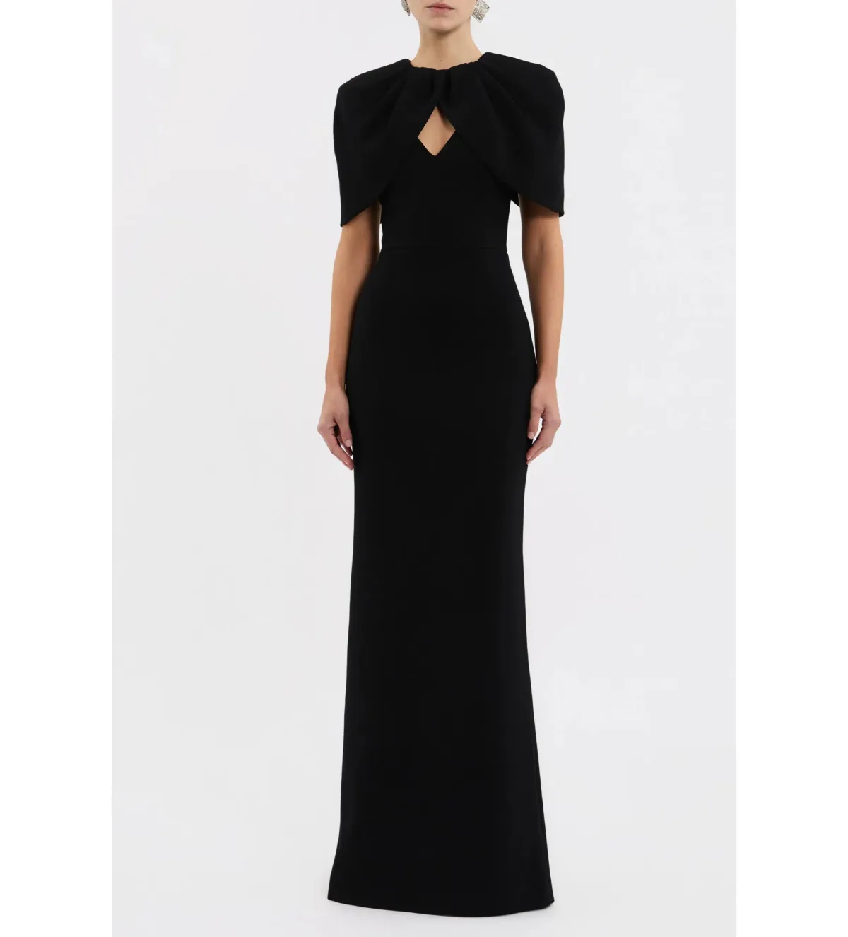 Rebecca Vallance Cameron Full Length Gown in Black Size AU12 - Image 1
