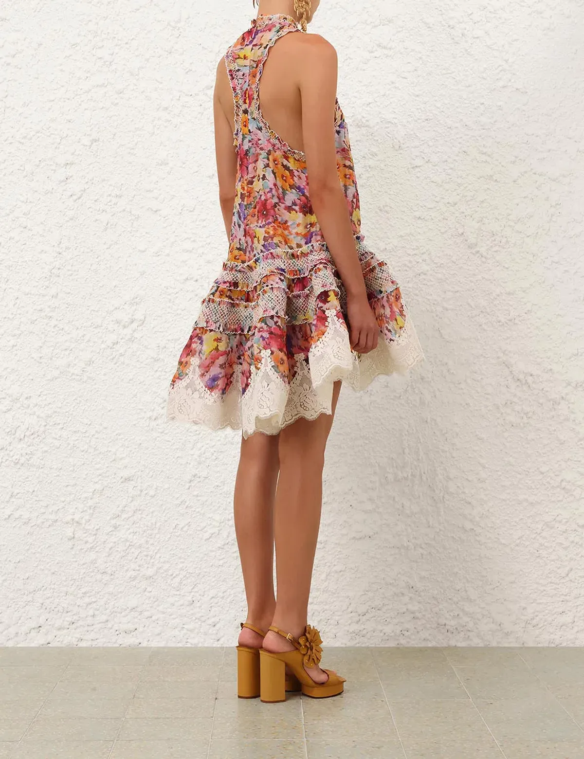 Luna Shirred Lantern Dress by Zimmermann Size 8 - Image 4