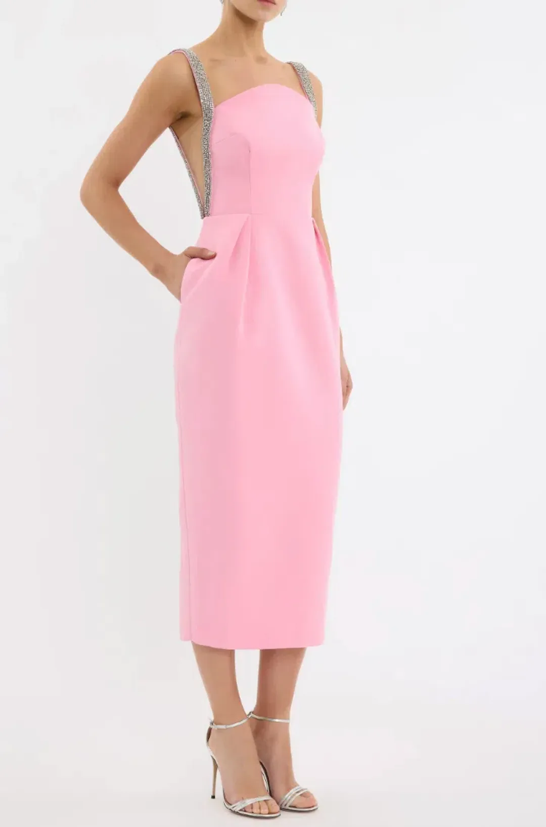 Amaro Midi Dress by Rebecca Vallance Size 8 for rent on The Volte - main image