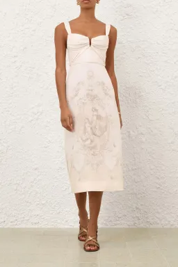 Drape Midi Dress by Zimmermann Size 8 for rent on The Volte - image 1