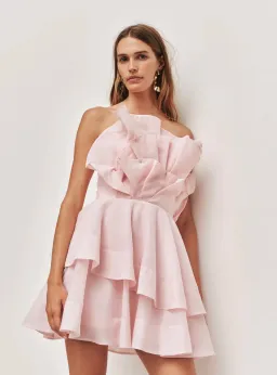 Aje Selestia Mini Dress size 12 Pink for rent on The Volte - image 2