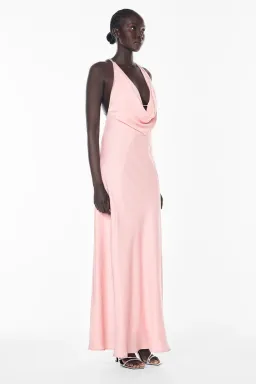 First Dance Cowl Dress by Manning Cartell Size 8 for rent on The Volte - image 4