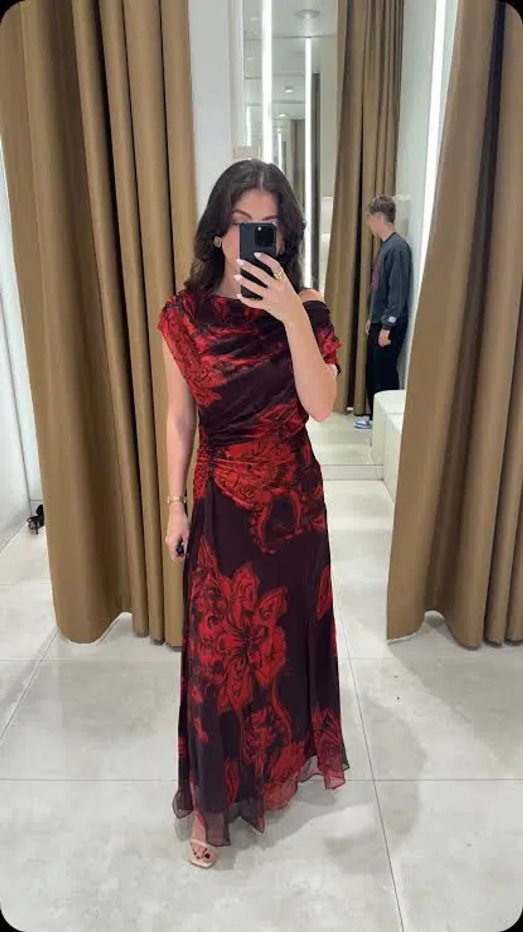 Sheike Chintz Off the Shoulder Maxi Dress Size 14 for rent on The Volte - main image