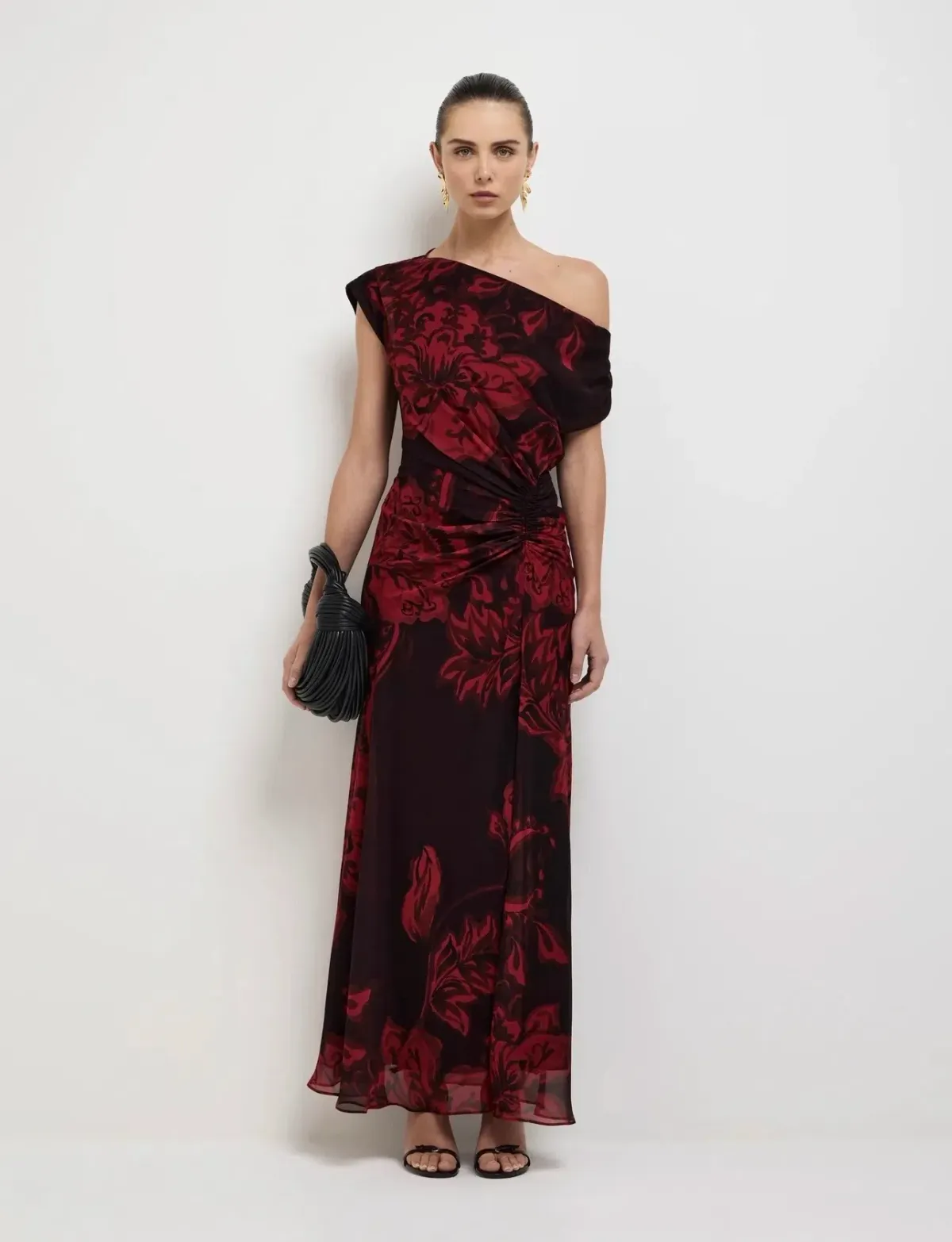 Sheike Chintz Off the Shoulder Maxi Dress Size 14 - Image 1