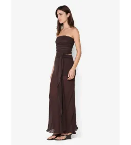 Bec & Bridge Jehnaya Strapless Maxi Dress in Dark Chocolate Size AU10 for rent on The Volte - image 3