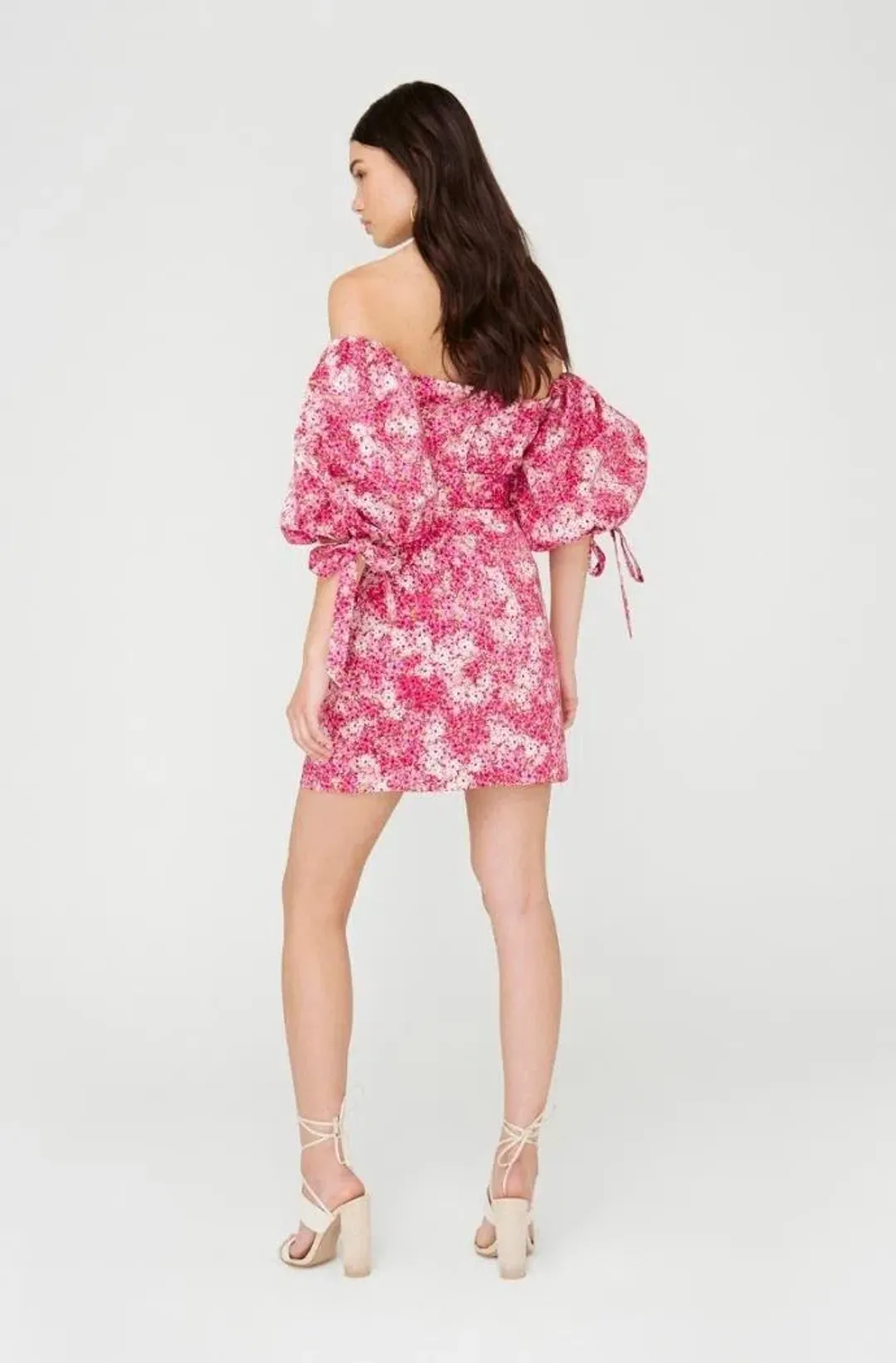 Sheik Ditsy Floral Dress Pink Size 6 for rent on The Volte - main image