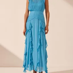 Shona Joy Margot Dress Blue Size 8 for rent on The Volte - image 1