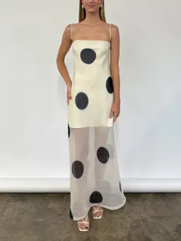 By Nicola Mila Maxi Ivory Polka / Size 8 for rent on The Volte - image 1