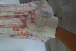 ZIMMERMANN Cream Voluminous Maxi Skirt with Multicoloured Writing Size 8 for rent on The Volte - image 6