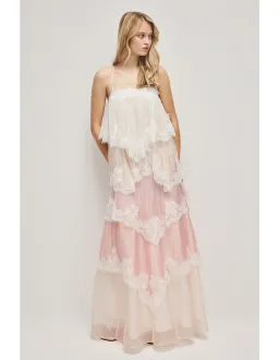 Aje Ophelia Lace Gown Multi Size 12 for rent on The Volte - image 1