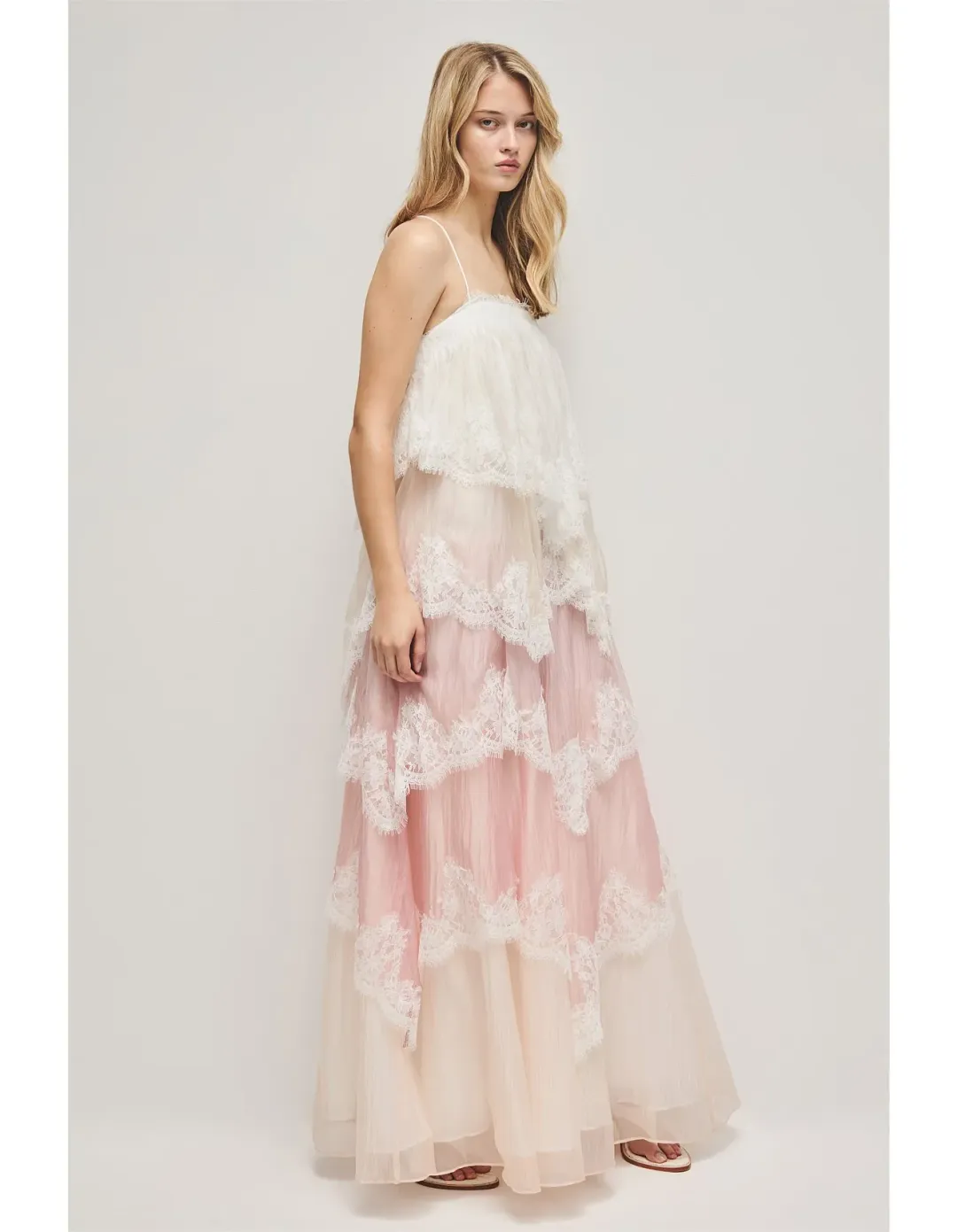 Aje Ophelia Lace Gown Multi Size 12 for rent on The Volte - main image